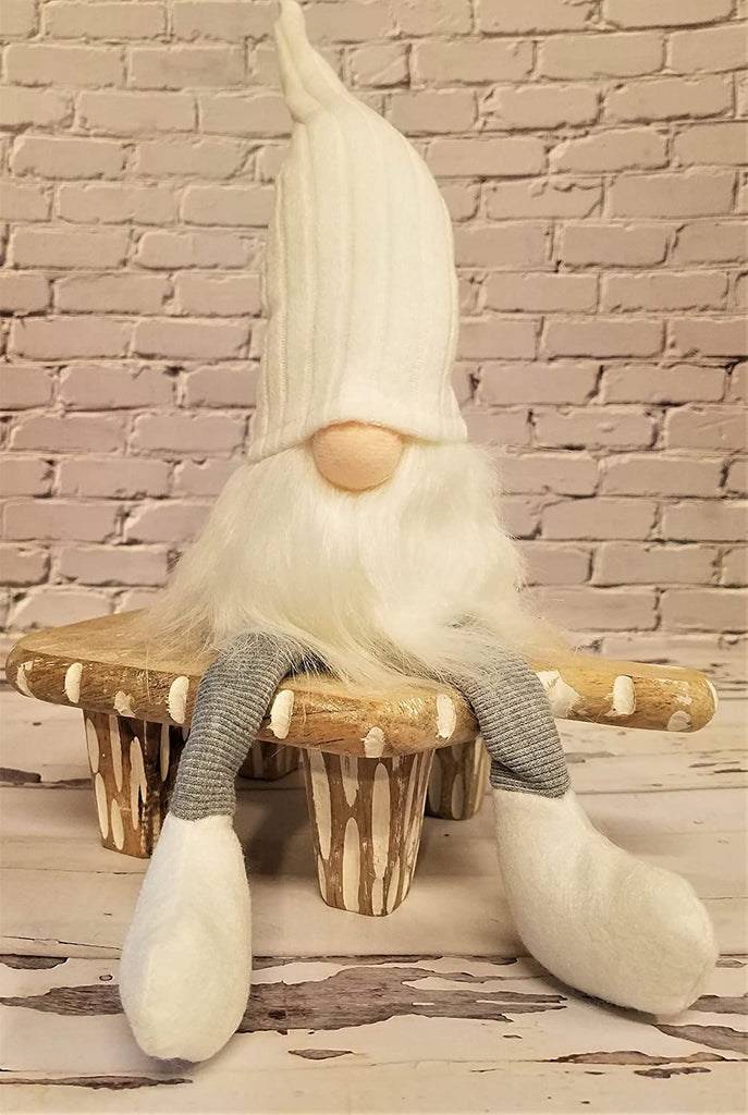 Christmas Antique White Gnome Plush Nordic Seasonal Decor