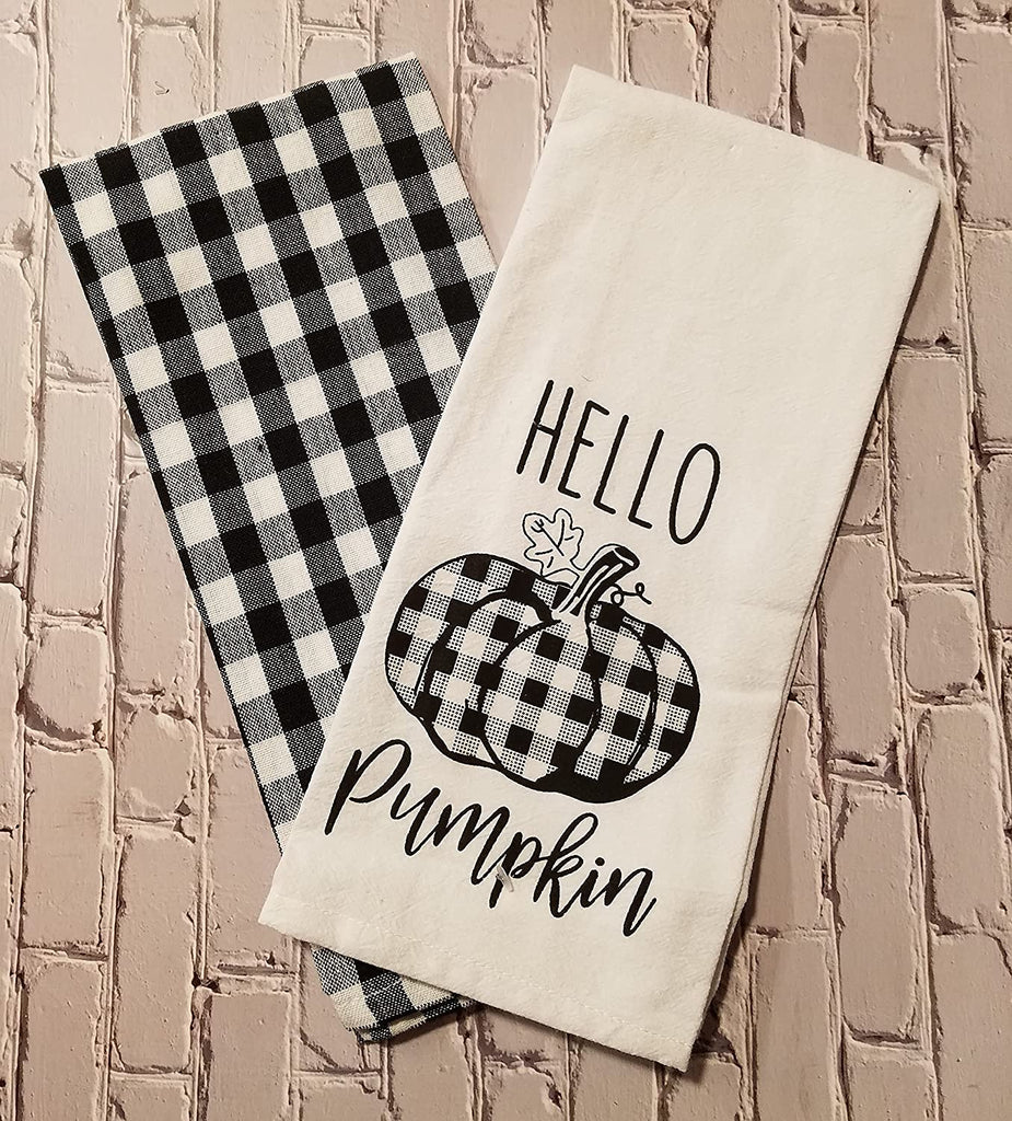 Fall Harvest Kitchen Dish Towels Set of 2
