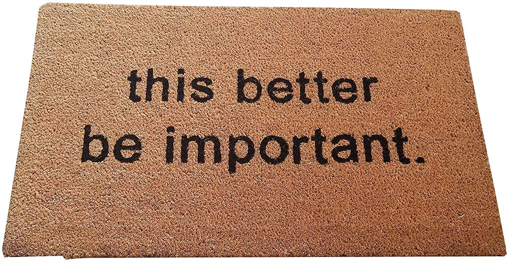 Natural Coir Fiber Coco Welcome Mat Indoor/Outdoor Doormat