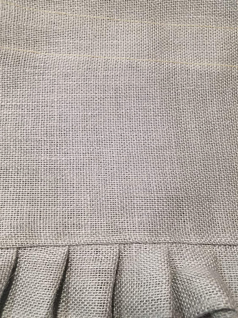 AT Primitive Country Burlap Ruffle Window Valance