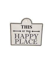 This is My Happy Place Enamel Metal Sign